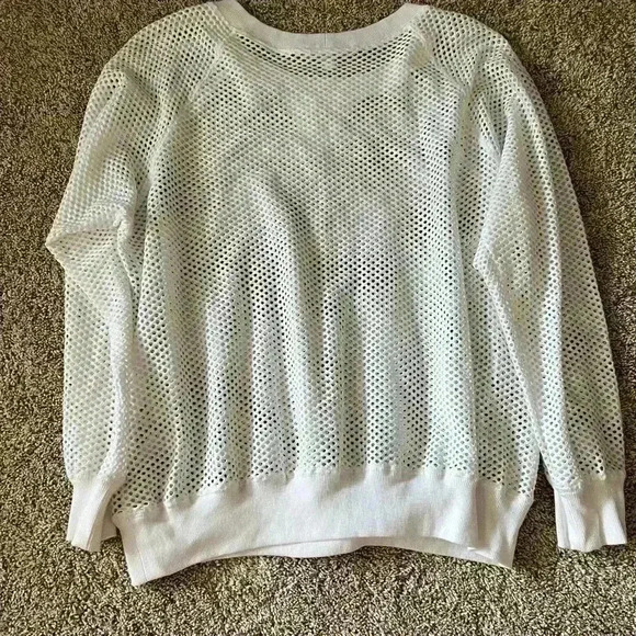 Karen Kane Mesh Crewneck Swim Coverup Top Womens L - Picture 8 of 8